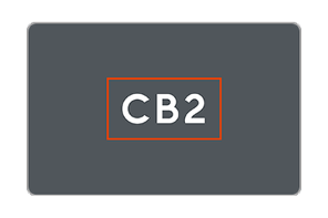 CB2 Gift Card Logo