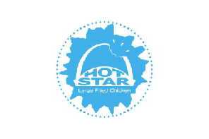 Hot Star Large Fried Chicken Logo